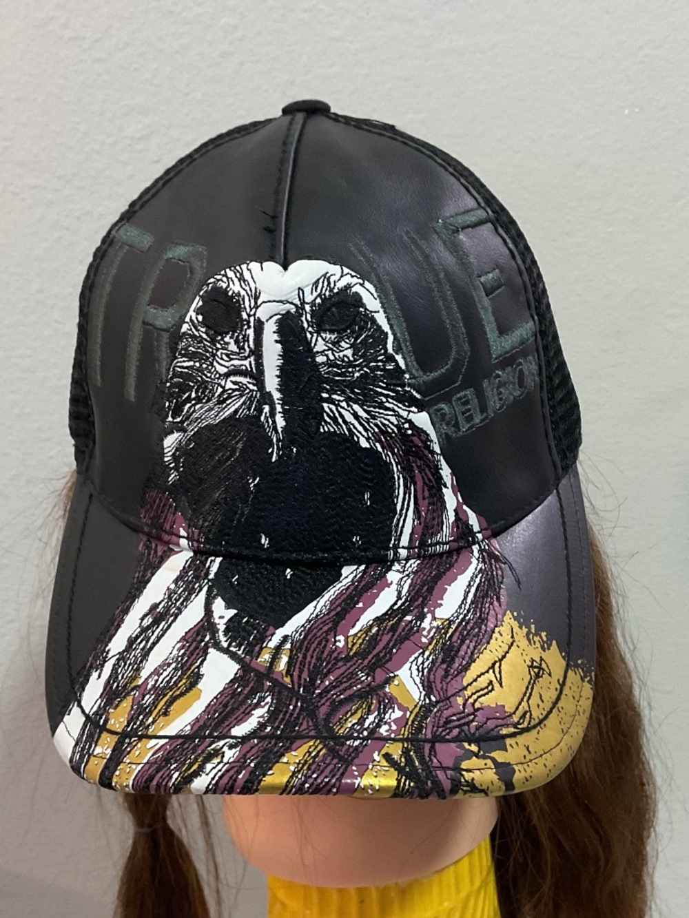 True religion Leather Cap.